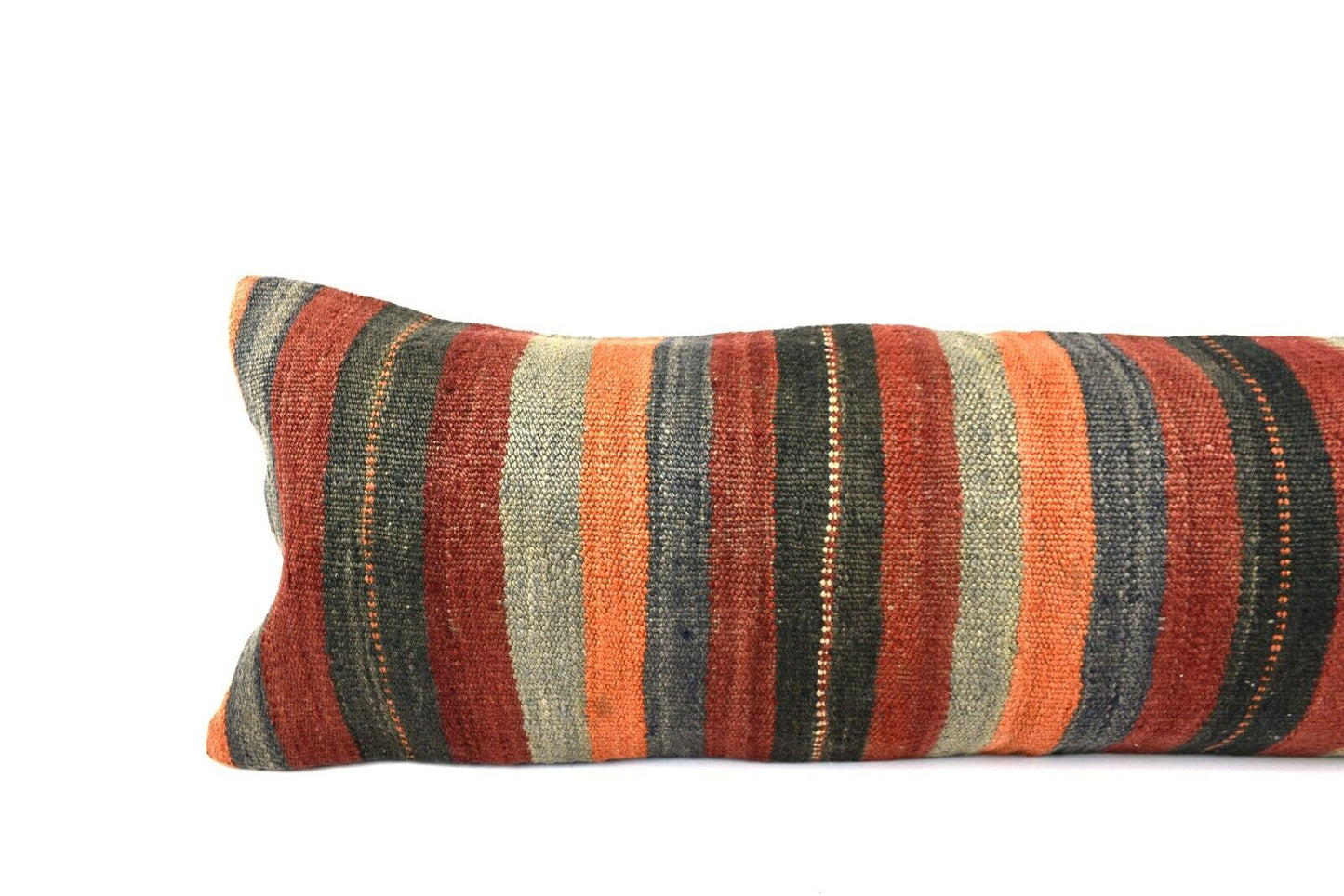 Kilim Pillow Cover 12x36 Handwoven Ethnic Vintage Handwoven Kilim Cushion A3232