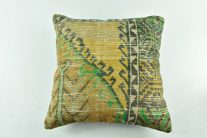 20x20 Kilim Pillow Cover Handmade Vintage Oushak Kilim Cushion Cover 4091