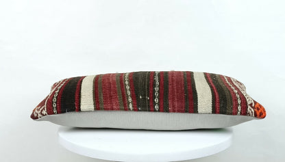8"x16" Kilim Pillow Cover Turkish Boho Ethnic Sofa Couch Lumbar Cushion  A203
