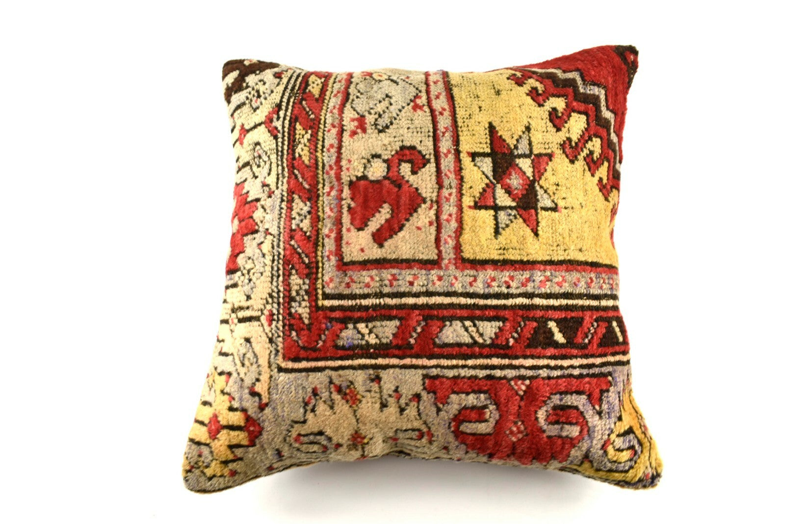 Oushak Kilim Pillow Cover 20x20 Handknotten Vintage Sofa Cushion Cover A2782