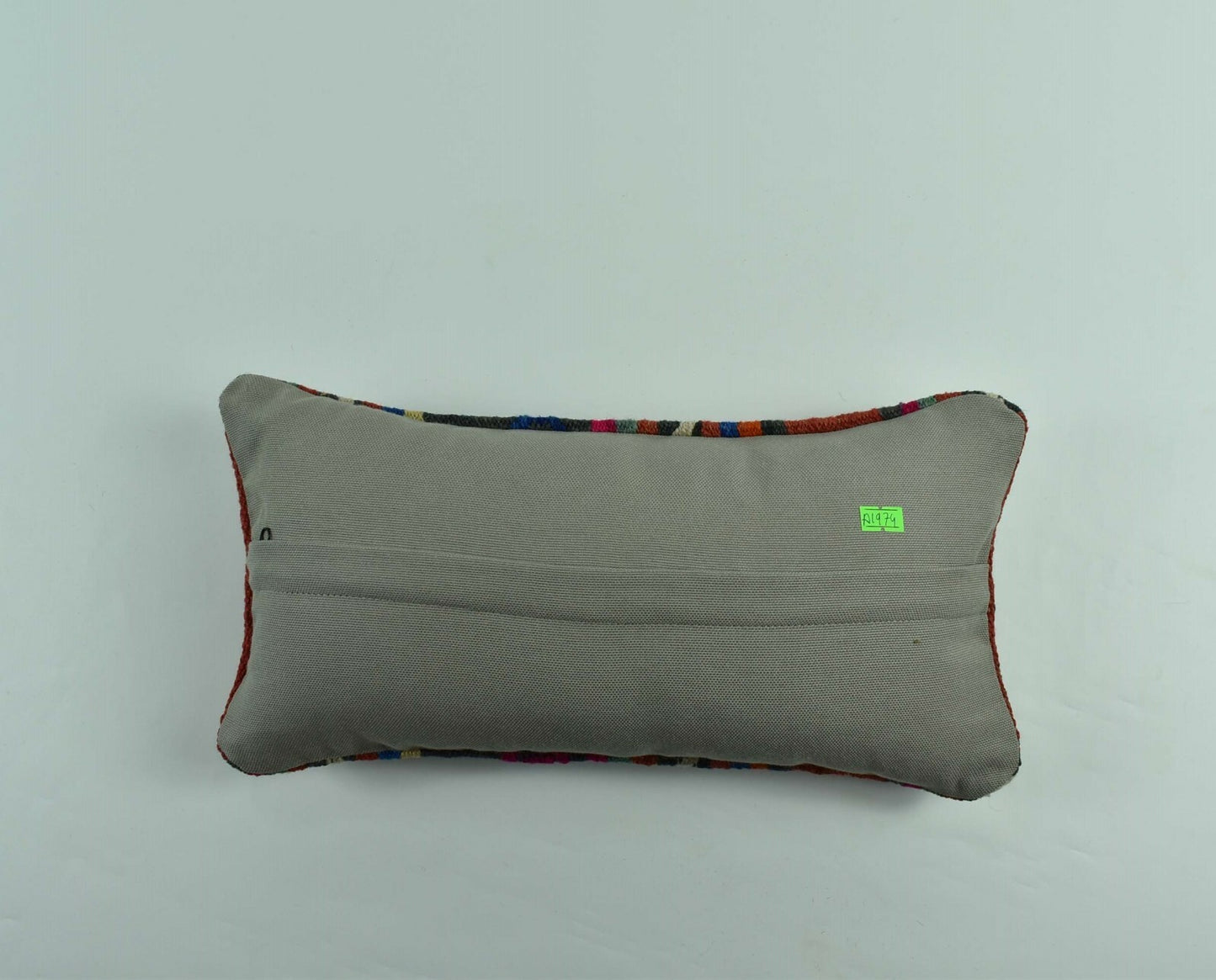 Kilim Pillow Cover 8x16 in Handmade Oriental Rug Tribal Ethnic Lumbar Case A1974