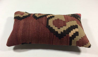 Turkish Cushion Cover 8"x16" Handmade Vintage Boho Ethnic Throw Pillow Case A85