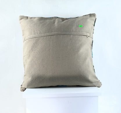 20x20 Kilim Pillow Cover Handmade Vintage Oushak Kilim Cushion Cover 2365