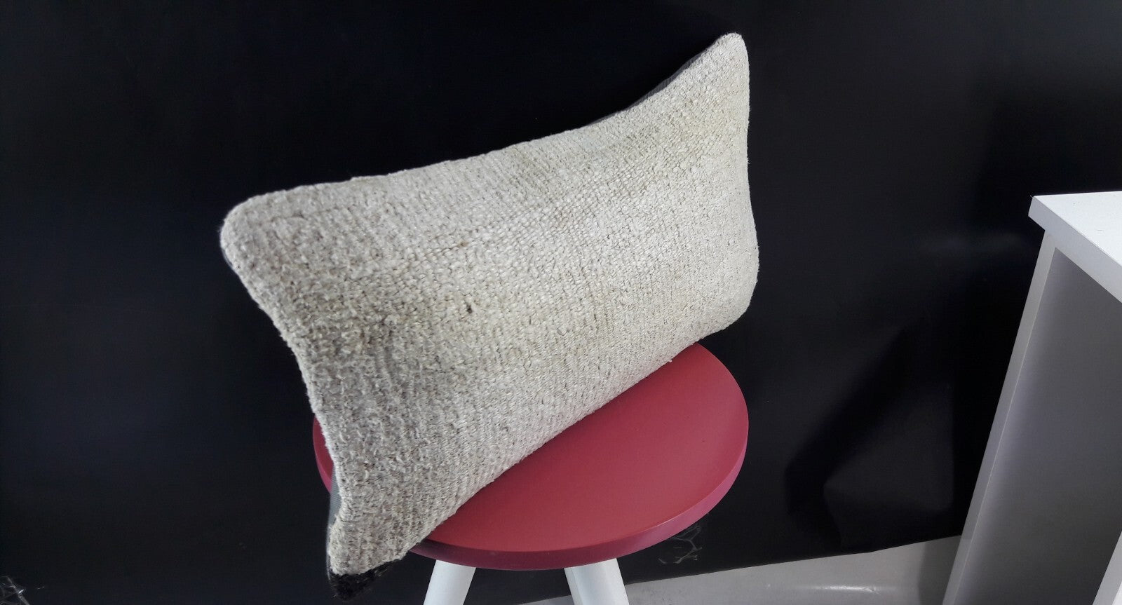 10x20 Kilim Lumbar Pillow Cover Vintage Ethnic Oushak Kilim Pillow Cover E1134