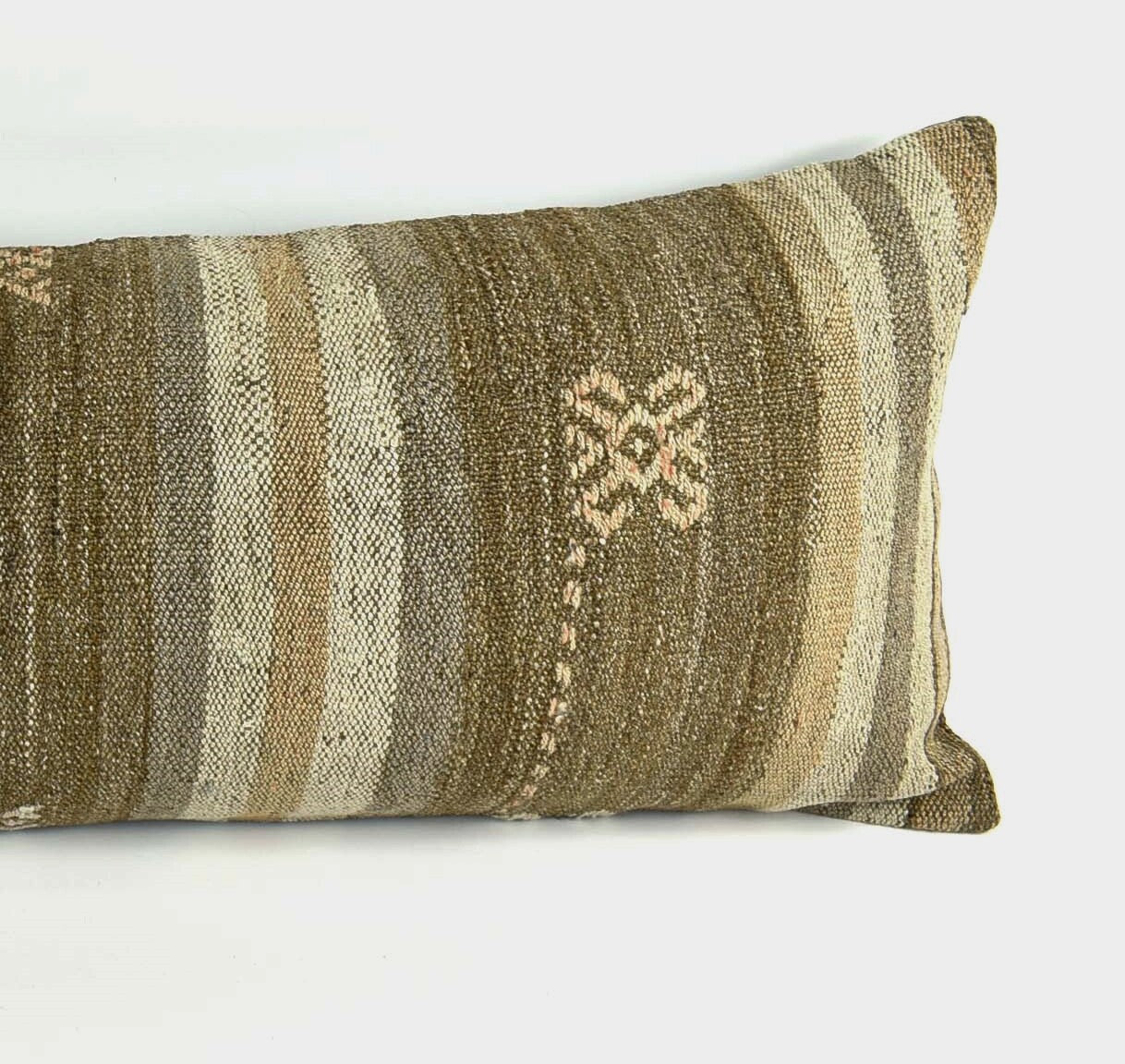 16x42 Kilim Pillow Cover Handmade Extra Large Turkish Lumbar Throw Pillow A2112