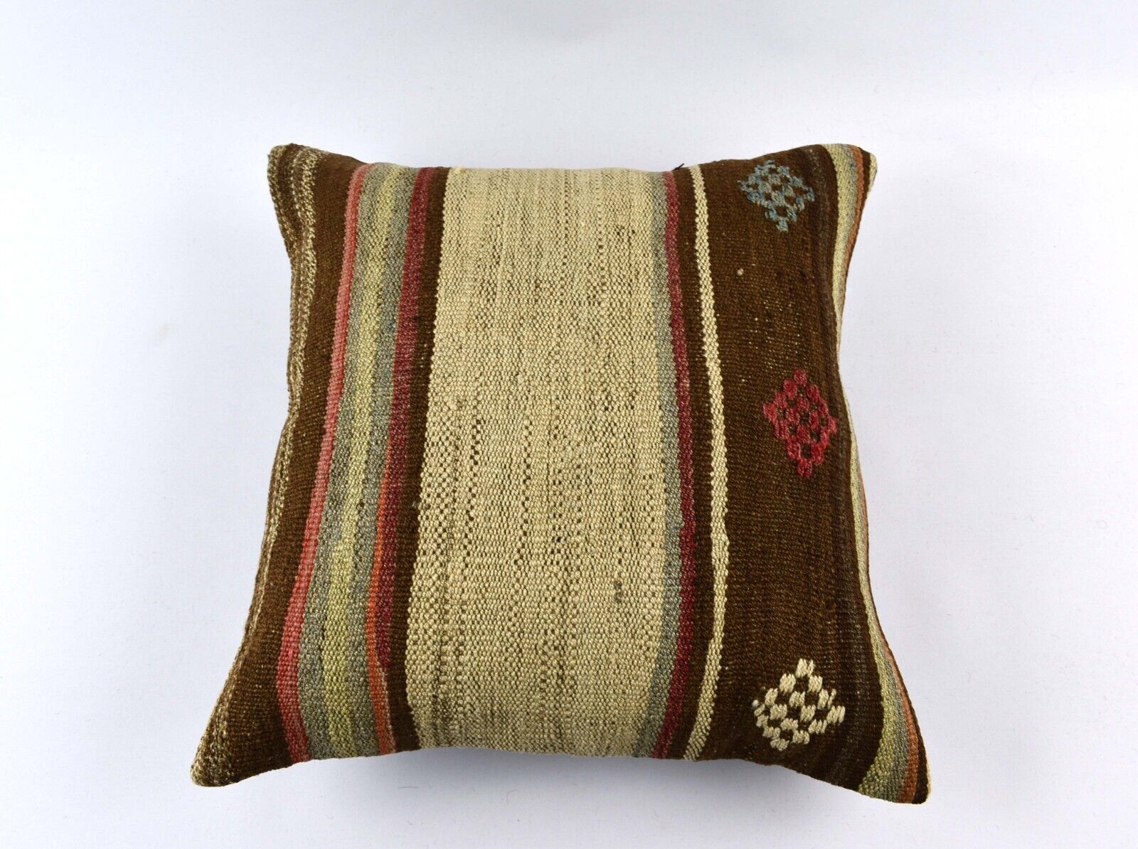 20x20 Kilim Pillow Cover Handmade Vintage Oushak Kilim Cushion Cover 4694