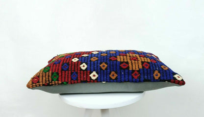 Kilim Pillow Cover 12x20 Home Decorative Handmade Sofa Couch Lumbar Cushion E525