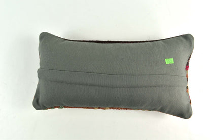 Turkish Cushion Cover 8"x16" Handmade Vintage Boho Ethnic Throw Pillow Case 3713