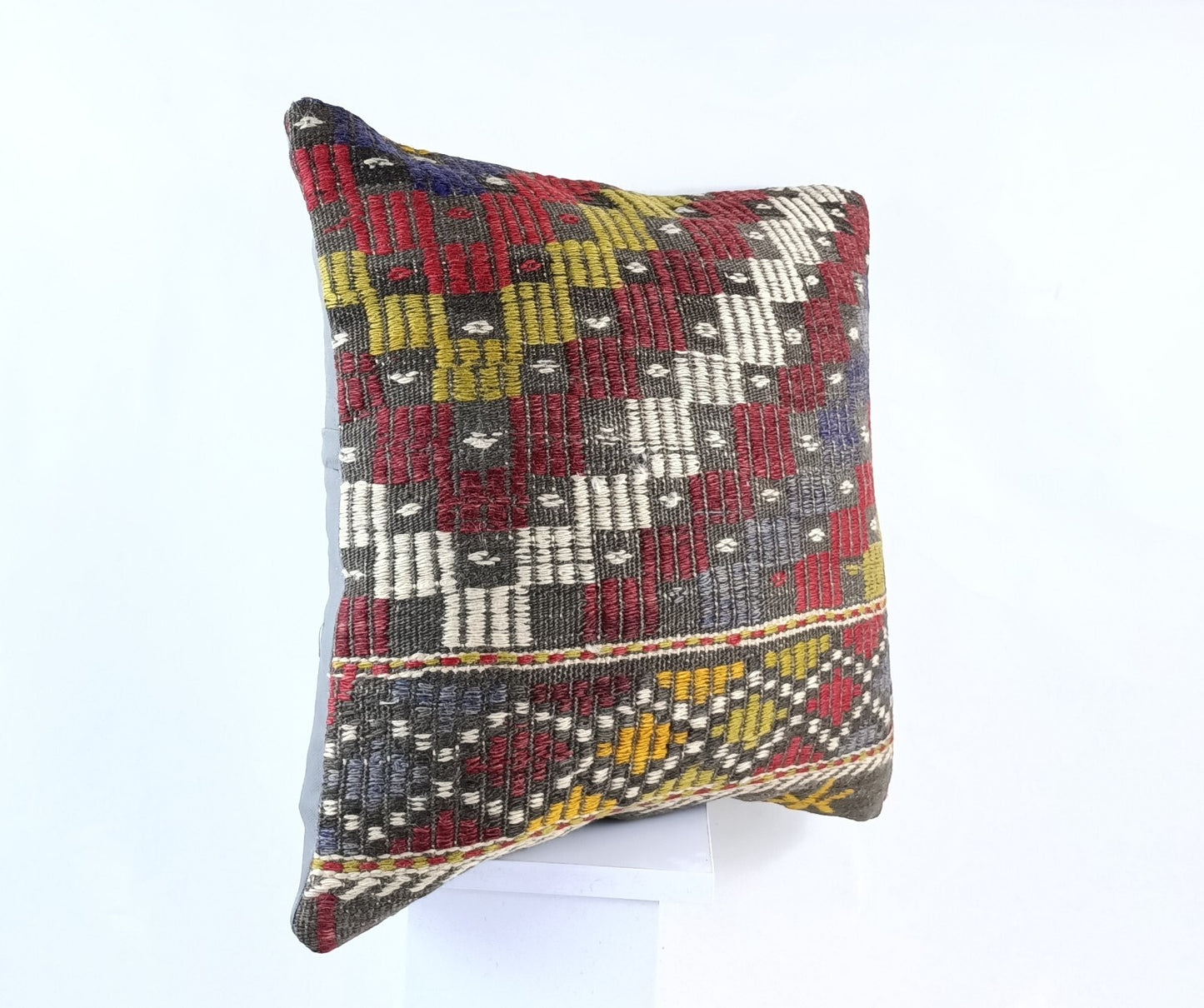20x20 Kilim Pillow Cover Handmade Vintage Oushak Kilim Cushion Cover 1856