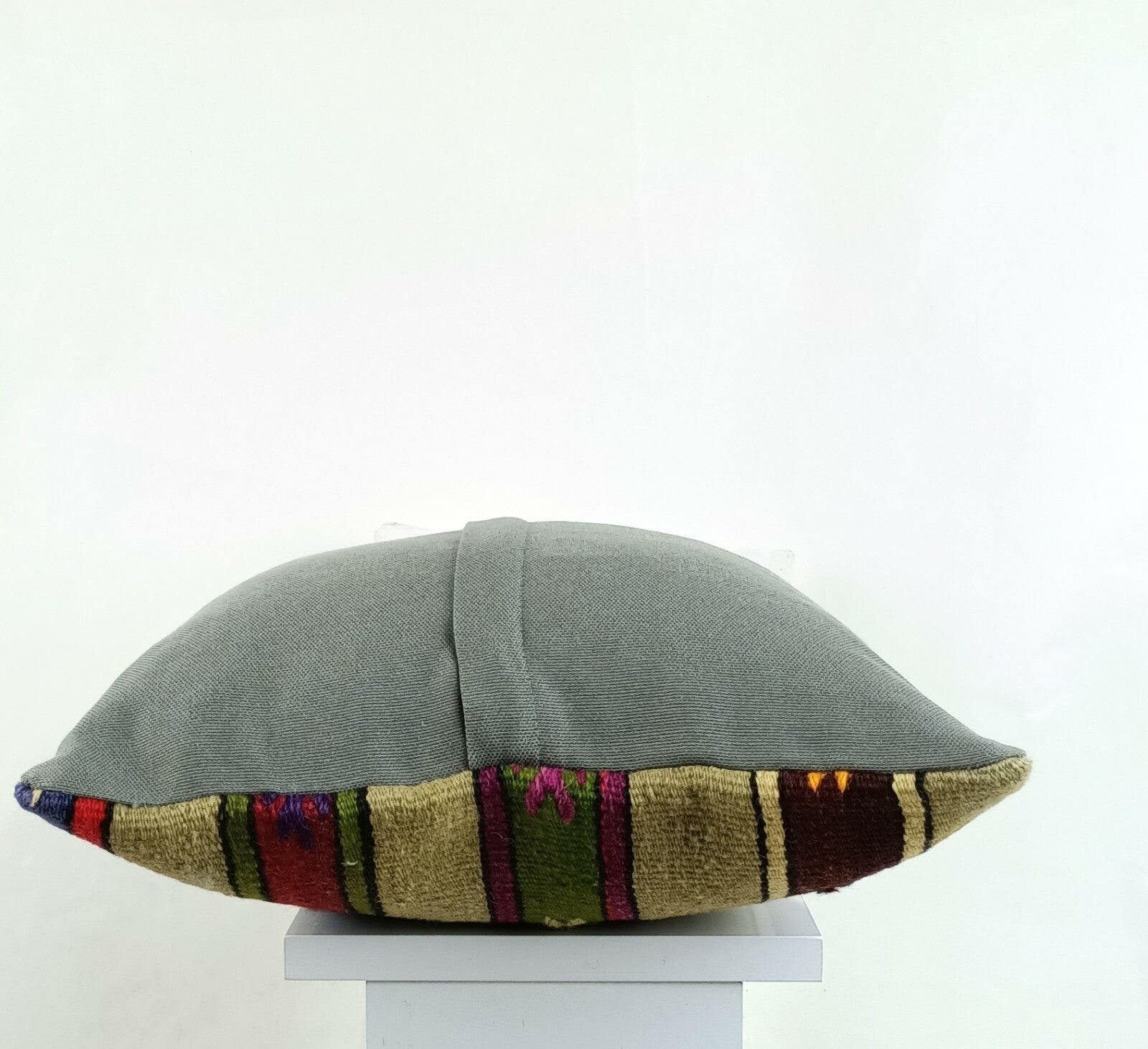 14x14 Kilim Cushion Cover Turkish Ottoman Boho Rustic Throw Pillow Case A1282