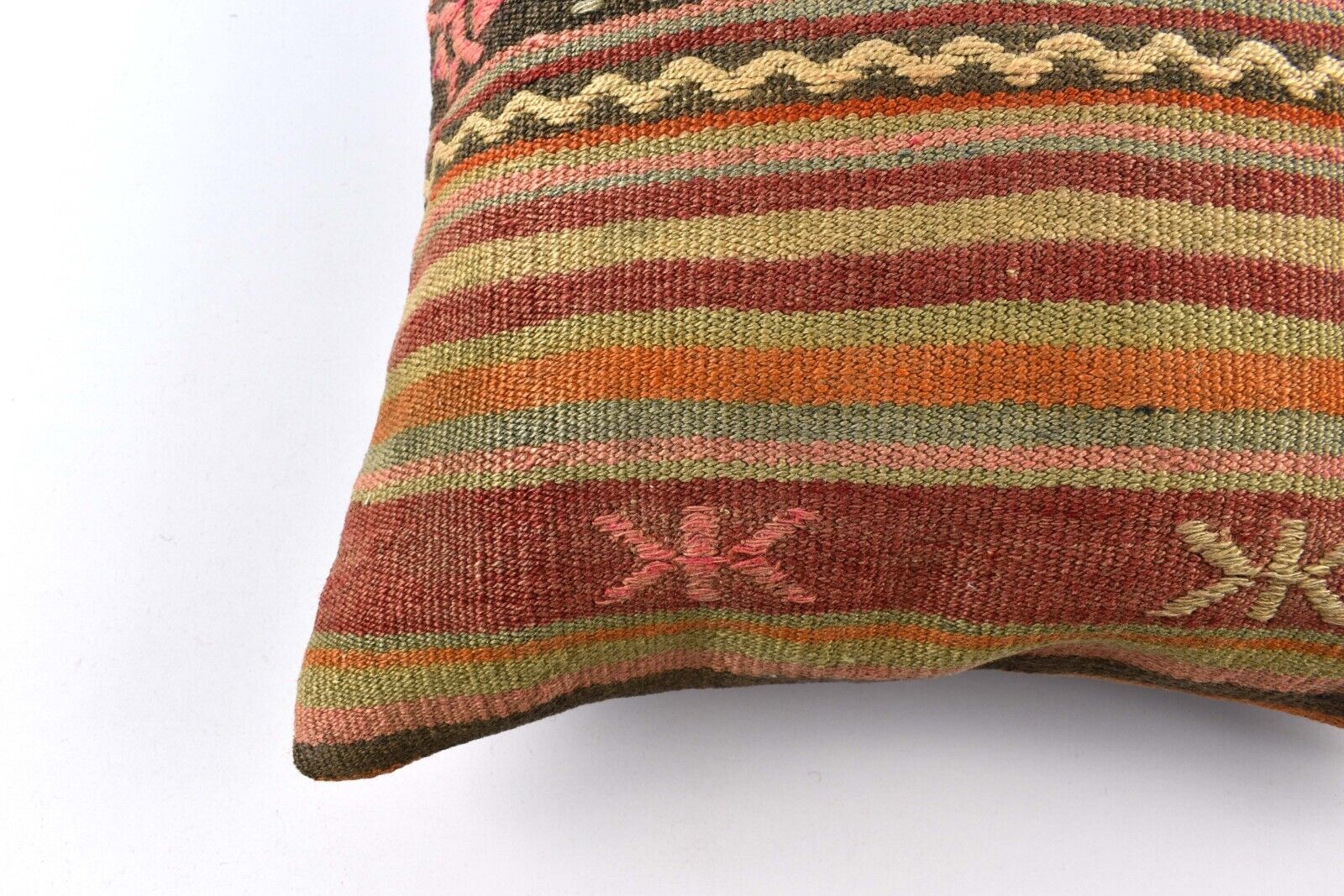 20x20 Kilim Pillow Cover Handmade Vintage Oushak Kilim Cushion Cover 4672