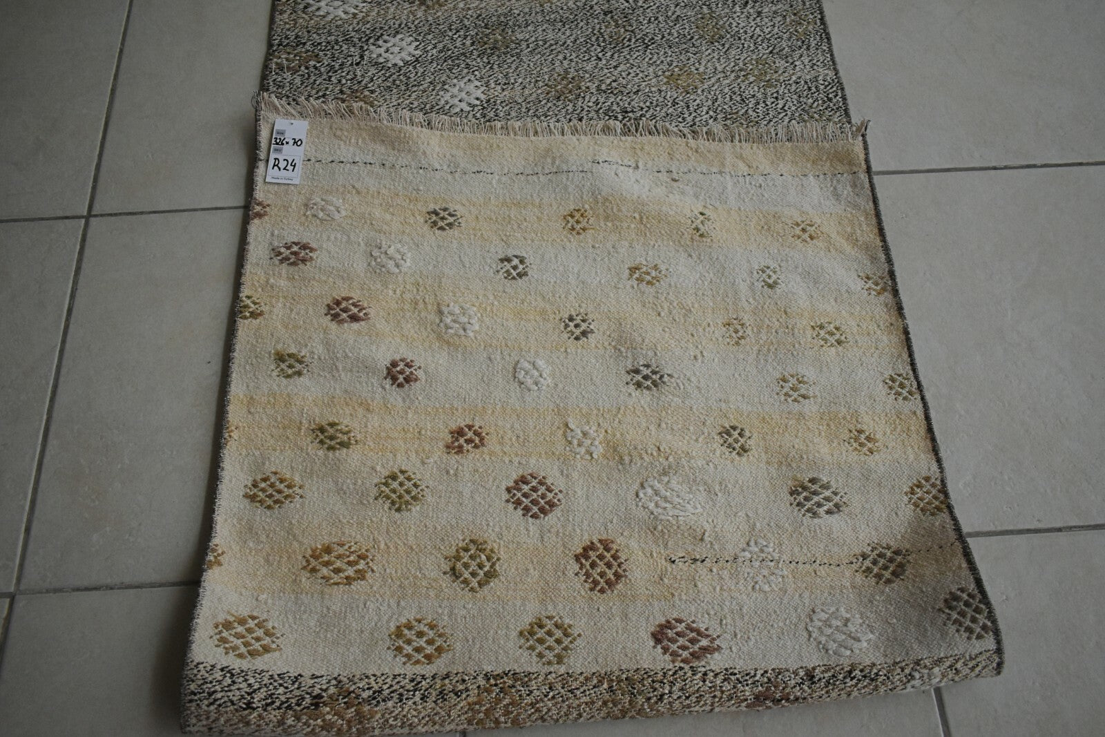 Oushak Runner 10.7x2.3 ft Handwoven Turkish Runner Vintage Runner Floor Rug R24