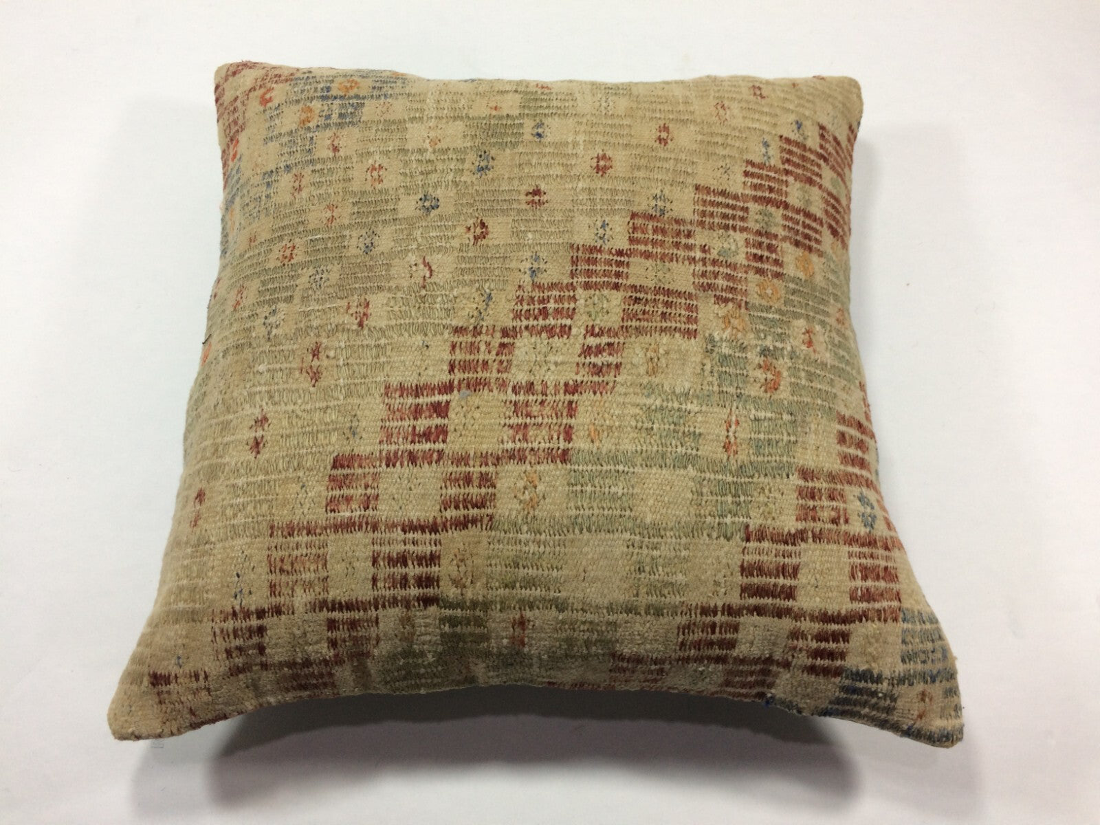 18"x18" Kilim Pillow Cover  Handmade Turkish Vintage Cushion Tribal Lumbar 1276