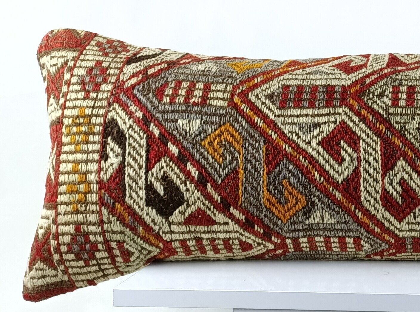 Kilim Pillow Cover 12x36 Home Decorative Handmade Ottoman Long Lumbar  A1527