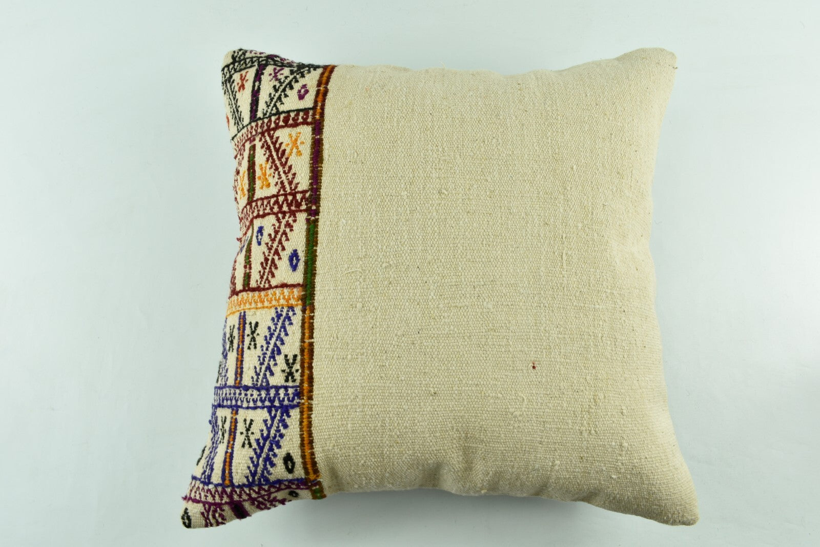 20x20 Kilim Pillow Cover Handmade Vintage Oushak Kilim Cushion Cover 4121