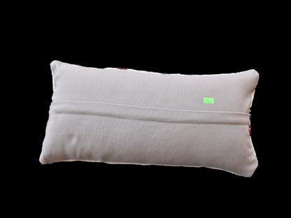 10x20 Kilim Lumbar Pillow Cover Vintage Ethnic Oushak Kilim Pillow Cover 3343