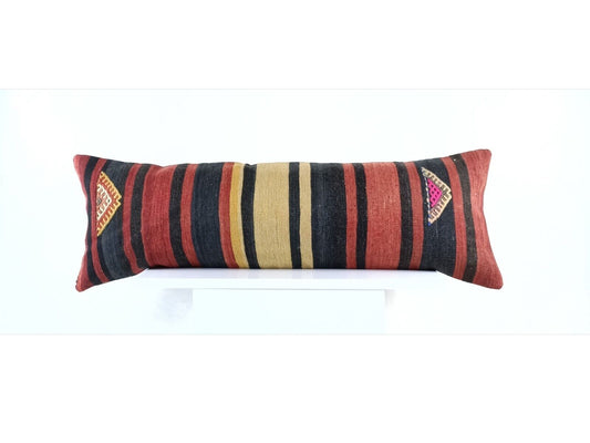 12x36 Ethnic Rug Pillow Decorative Vintage Faded Carpet Boho Cushion Cover E1449