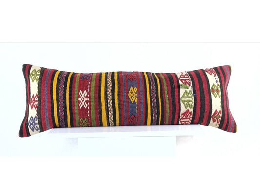 12x36 Ethnic Rug Pillow Decorative Vintage Faded Carpet Boho Cushion Cover 2008