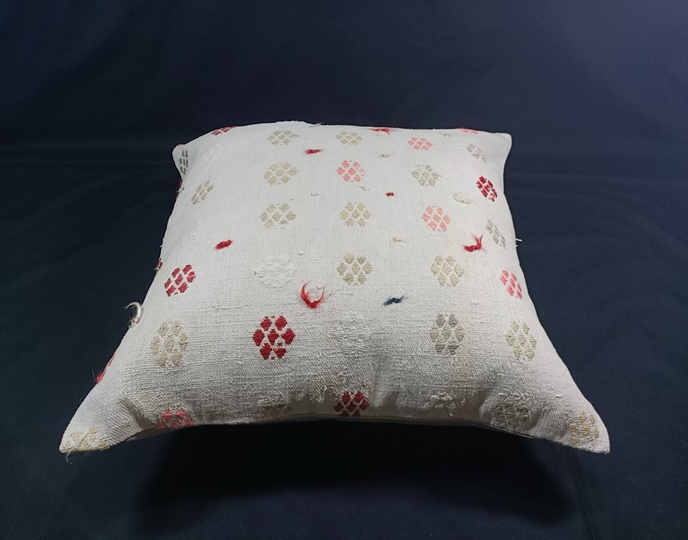 24x24 Kilim Pillow Cover Large Vintage Oushak Rug Ethnic Sofa Cushion E86