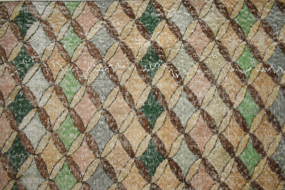 Vintage Runner 8.7x2.4 ft Oushak Runner Anatolian Rug Faded Turkish Runner R28