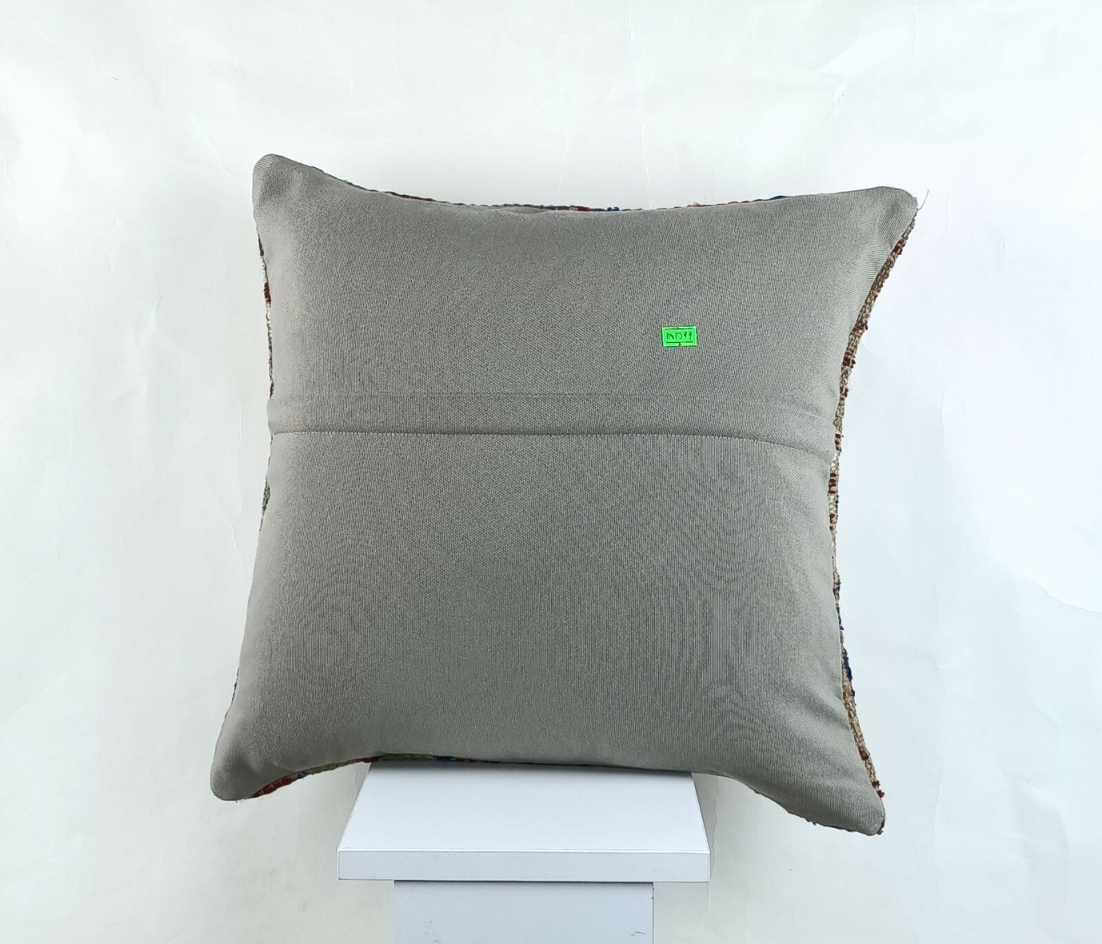 Kilim Pillow Cover 18x18 Handmade Turkish Ethnic Vintage Lumbar Cushion A1399