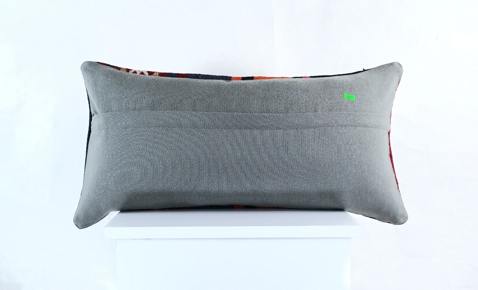 Handmade Turkish Kilim Pillow Cover 12x24 Ethnic Boho Sofa Lumbar Cushion E1005