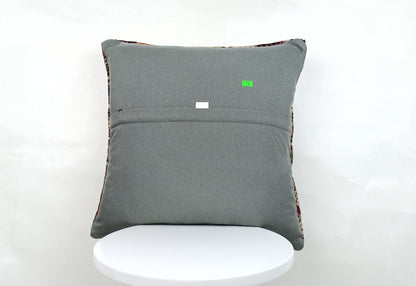 18"x18" Kilim Pillow Cover  Handmade Turkish Vintage Cushion Tribal Lumbar A386