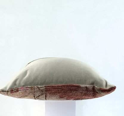 20x20 Kilim Pillow Cover Handmade Vintage Oushak Kilim Cushion Cover 2361