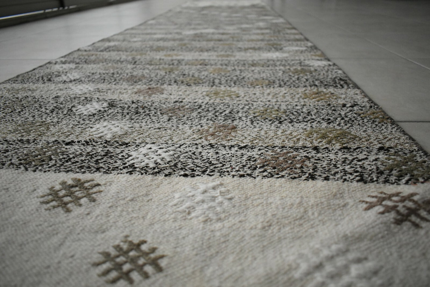 Oushak Runner 10.7x2.3 ft Handwoven Turkish Runner Vintage Runner Floor Rug R24