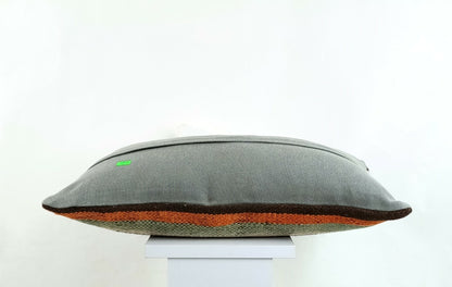 Kilim Pillow Cover 12x20 Turkish Handmade Sofa Couch Floor Lumbar Cushion A1261