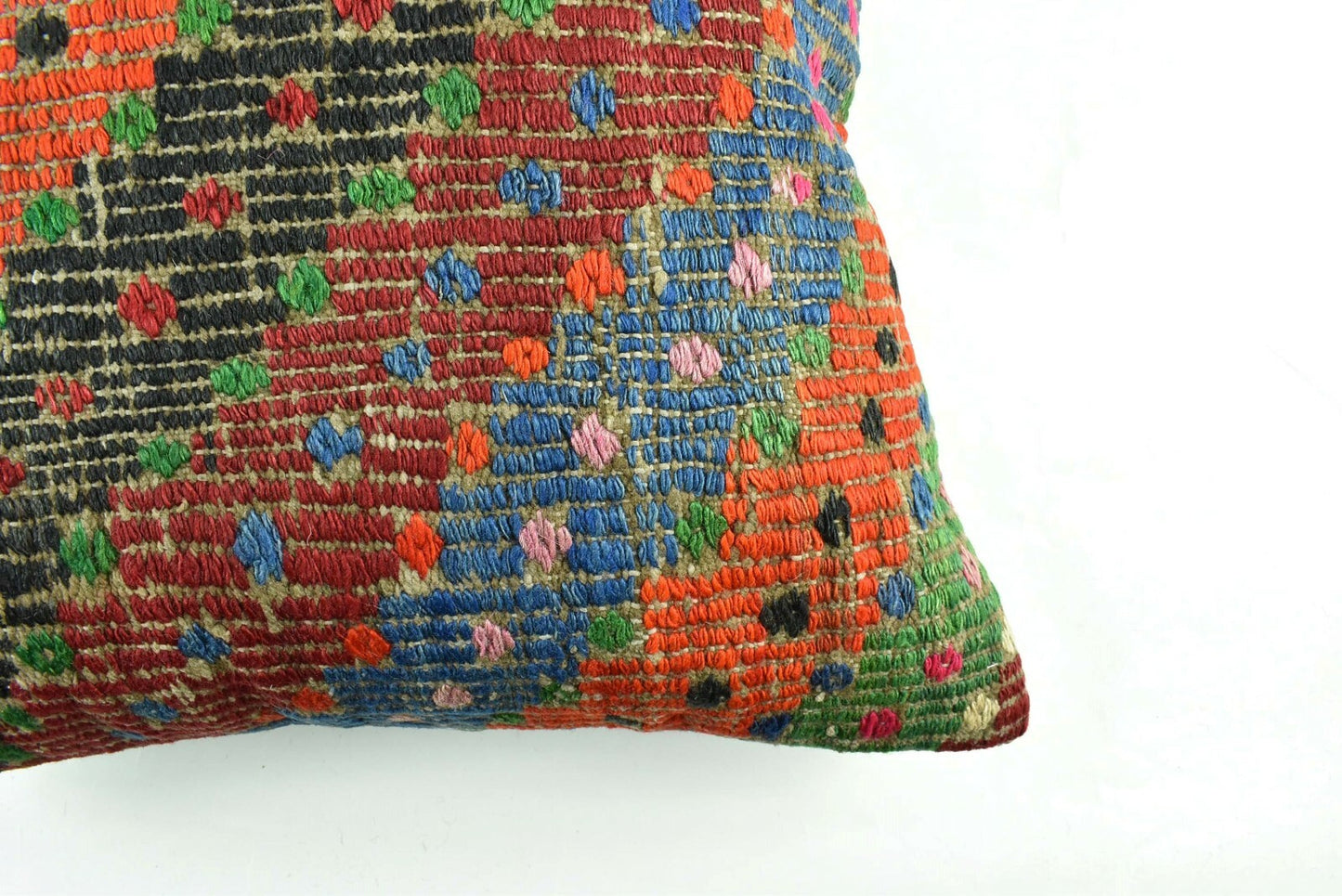 Kilim Pillow Cover 20x20 Home Decorative Handmade Ethnic Oushak Rug Pillow A1868