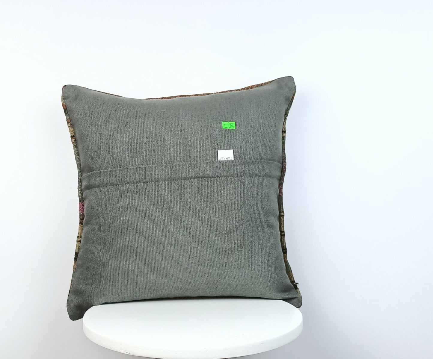 Traditional Kilim Cushion Cover 16x16 Handmade Turkish Tribal Pillow Cover E179