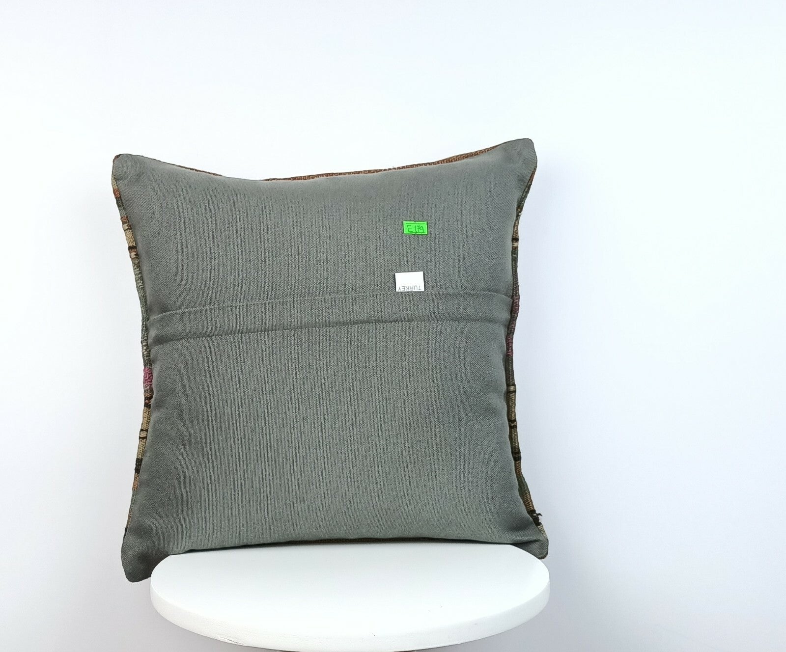 Traditional Kilim Cushion Cover 16x16 Handmade Turkish Tribal Pillow Cover E179