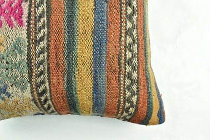 20x20 Kilim Pillow Cover Handmade Vintage Oushak Kilim Cushion Cover 2987