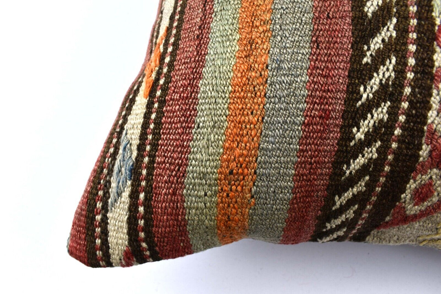 20x20 Kilim Pillow Cover Handmade Vintage Oushak Kilim Cushion Cover 4704