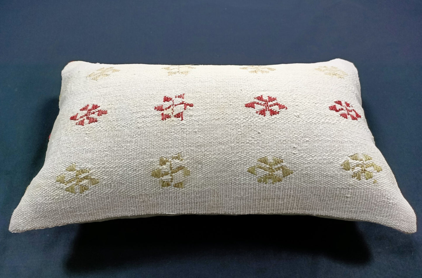 Kilim Pillow Cover 12x20 Turkish Handmade Sofa Couch Floor Lumbar Cushion E38