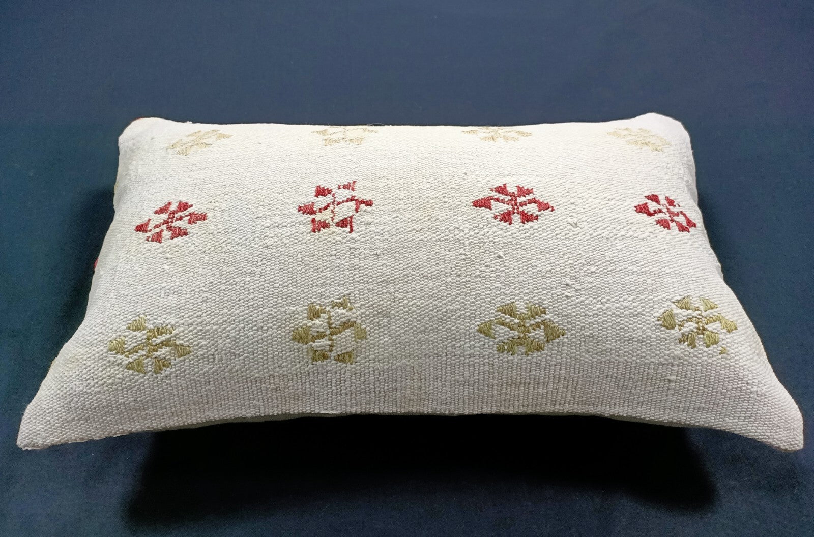 Kilim Pillow Cover 12x20 Turkish Handmade Sofa Couch Floor Lumbar Cushion E38