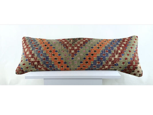 12x36 Ethnic Rug Pillow Decorative Vintage Faded Carpet Boho Cushion Cover 2766