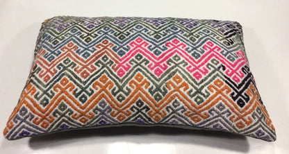 Kilim Pillow Cover 12x20 Handmade Turkish Rug Boho Ethnic Lumbar Cushion 904