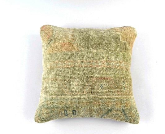 16x16 Ethnic Vintage Turkish Rug Pillow Cover Home Decorative Boho Cushion A3169