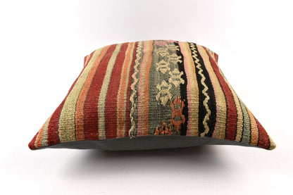 20x20 Kilim Pillow Cover Handmade Vintage Oushak Kilim Cushion Cover 4697