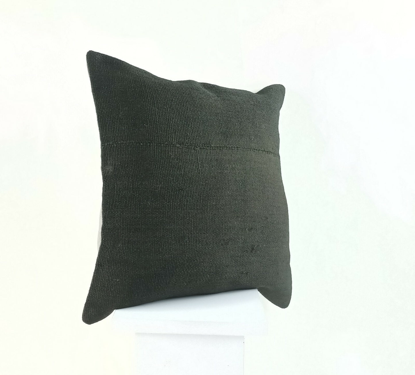 Handmade Kilim Pillow Cover 16x16 Anatolian Traditional Wool Lumbar Cushion A831