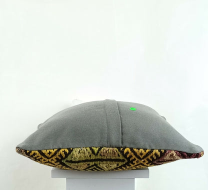 14x14 Kilim Cushion Cover Turkish Ottoman Boho Rustic Throw Pillow Case A1312