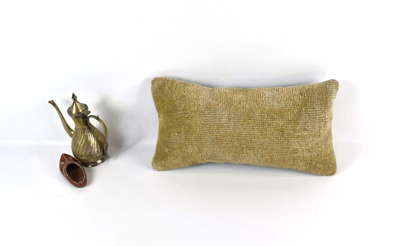 Turkish Cushion Cover 8"x16" Handmade Vintage Boho Ethnic Throw Pillow Case 3703