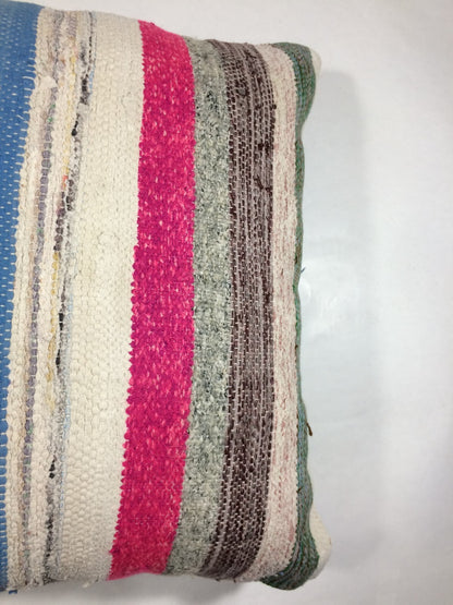 18"x18" Kilim Pillow Cover  Handmade Turkish Vintage Cushion Tribal Lumbar 227