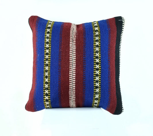 16x16 Ethnic Vintage Turkish Rug Pillow Cover Home Decorative Boho Cushion 2295