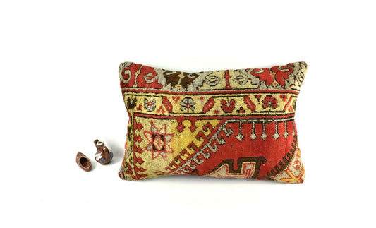 16x24 Kilim Pillow Cover Handmade Vintage Anatolian Lumbar Cushion Cover A2691