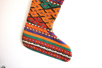 Kilim Christmas Stocking Vintage Stocking Gift Stocking  Xmas Socks S268