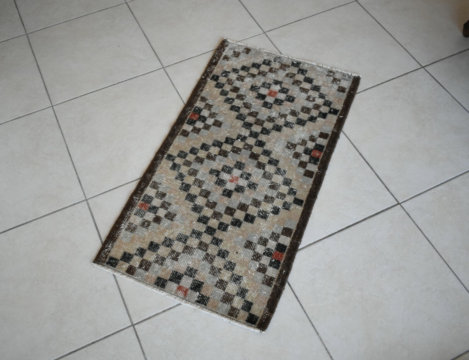  Oushak Runner 3.2x1.7 ft Vintage Turkish Runner Floor Runner Faded Runner Y25
