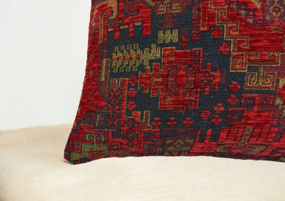 Kilim Pillow Cover Handmade Ethnic Rug Tribal Rustic Lumbar Cushion with Insert